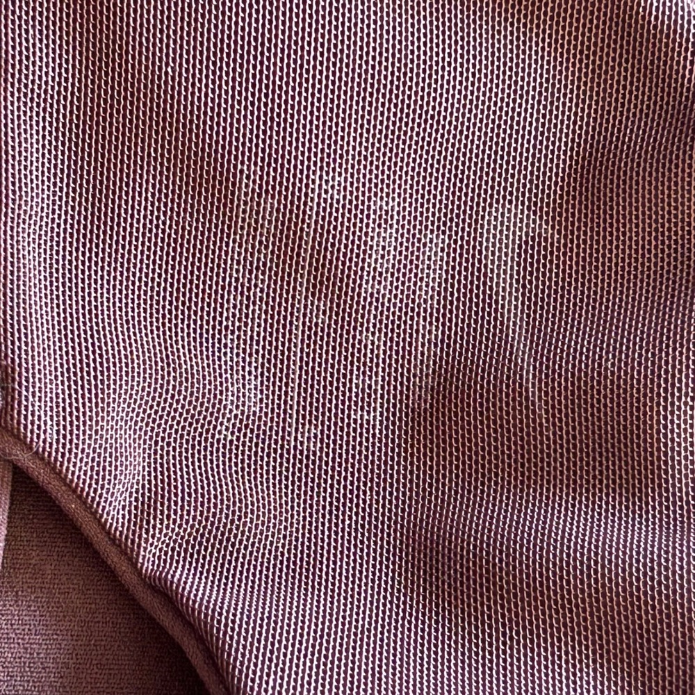 Nike Indy Light Support Sports Bra Dark Brown Double Strap Racerback Medium Yoga - Picture 7 of 7